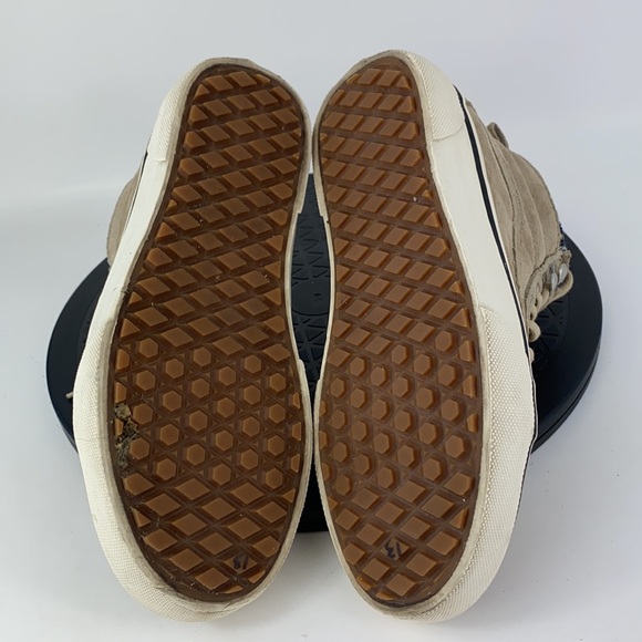 Vans Sk8-Hi Scotchgard Brown/White Suede Flannel Skate Shoes Women's Size  5 - Picture 10 of 12